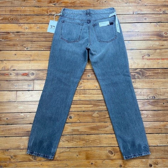NWT Joe’s The Smith high risestraight ankle jeans grey faded black button fly 26 - Picture 4 of 16